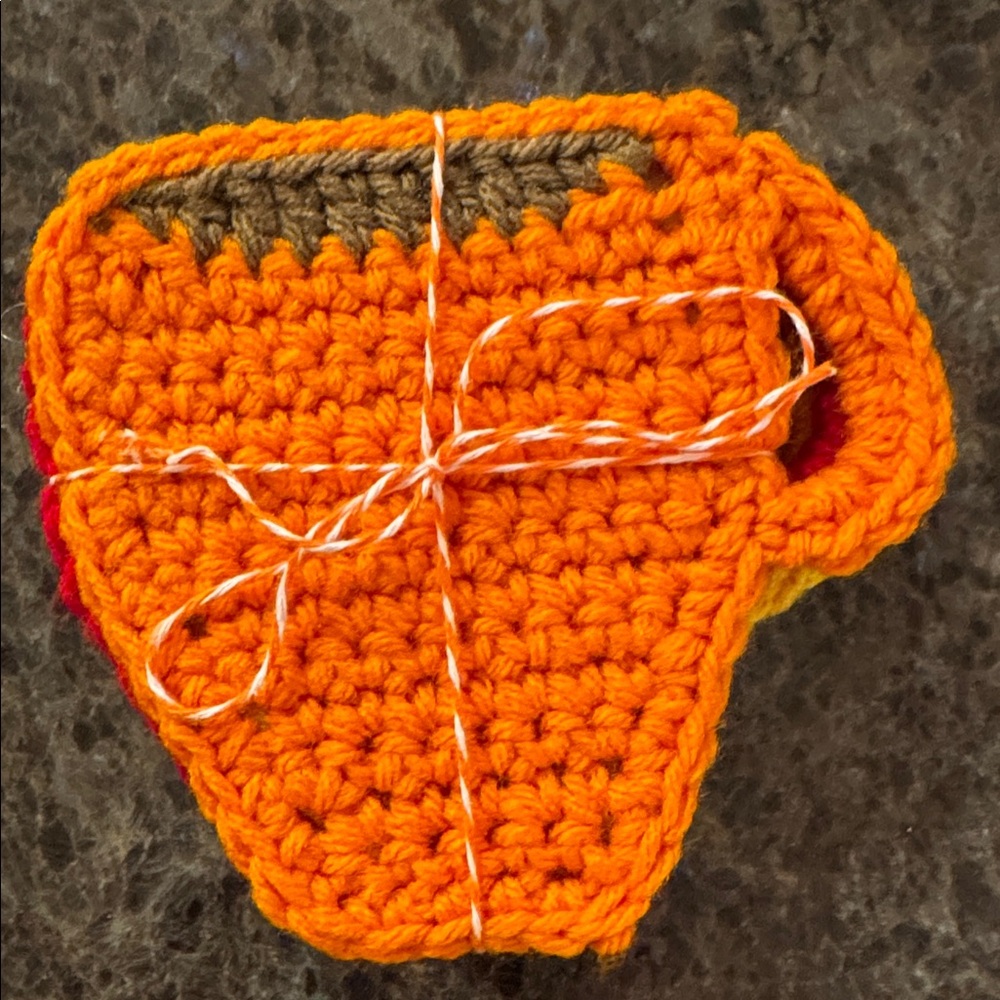 Crochet Coffee Cup Coasters with Backing - Picture 8 of 9
